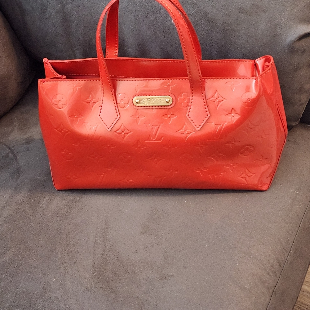 Orange Louis Vuitton Monogram Vernis